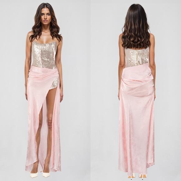 NWT Atoir Clara Gown in Vintage Pink Size Small - Picture 3 of 12